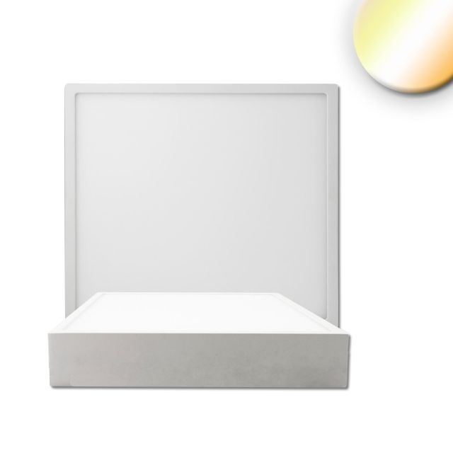 LED Ceiling light PRO white, 15W, angular, 170x170mm, ColorSwitch 2700|3000|4000K, dimmable