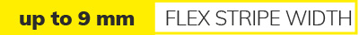 Surface-mounted / recessed profiles up to 9 mm flex strip width Surface-mounted / recessed profiles up to 9 mm flex strip width